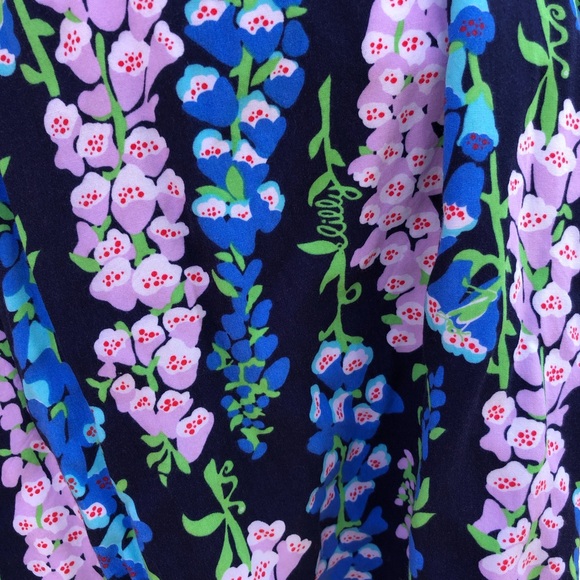 Lilly Pulitzer Maya Dress Bright Navy Fox - Picture 6 of 8